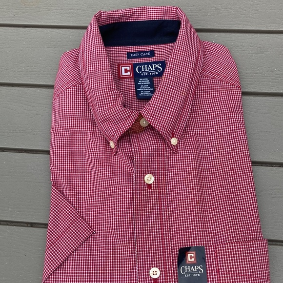 Ralph Lauren Chaps easy care button up Lg dress shirt new with tags.pocket - Picture 5 of 7
